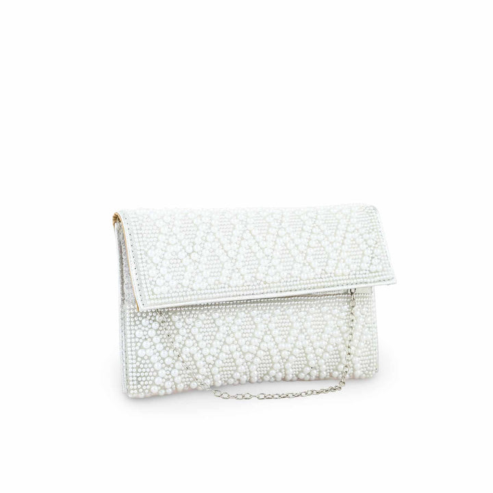 White Bridal Clutch P24353