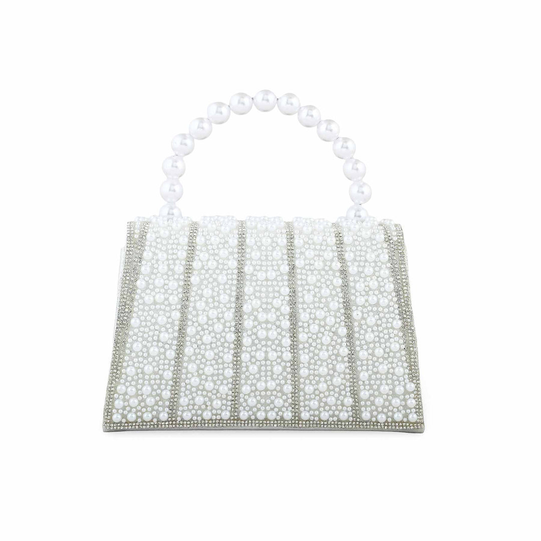 White Bridal Clutch P24367