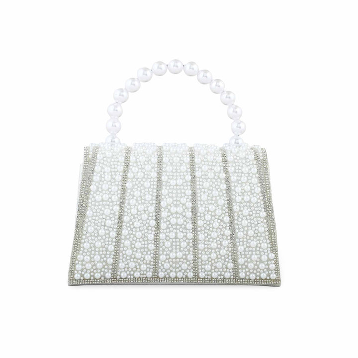 White Bridal Clutch P24367