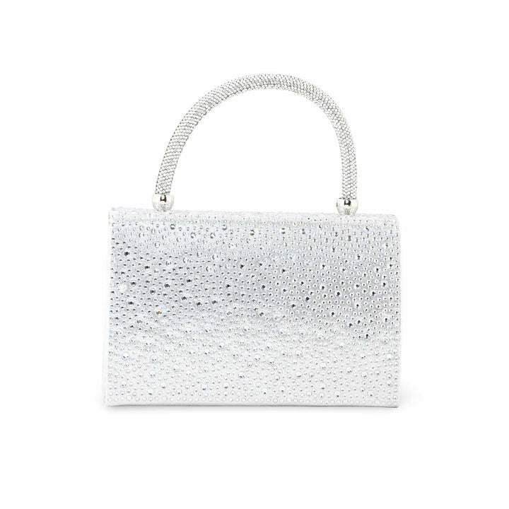 Silver Bridal Clutch P24369