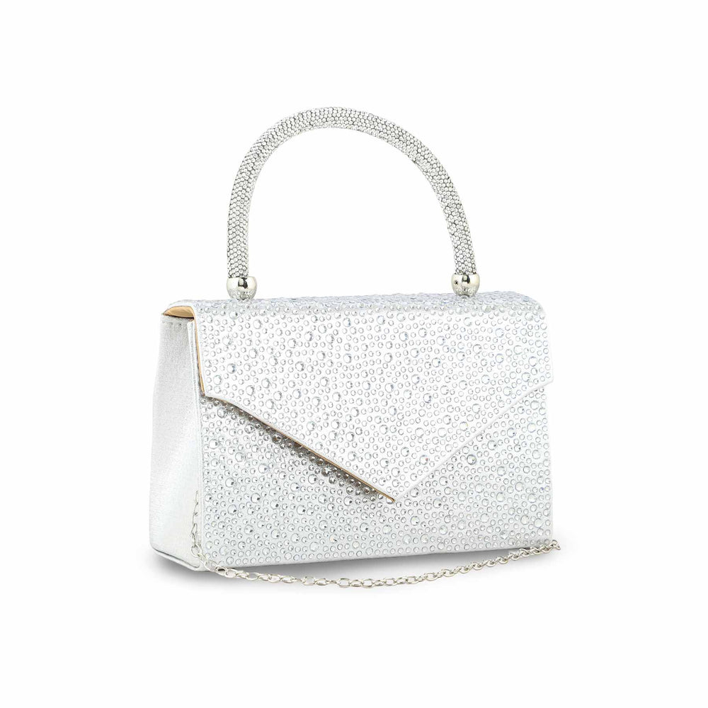 Silver Bridal Clutch P24370