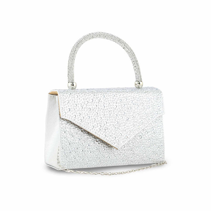 Silver Bridal Clutch P24370