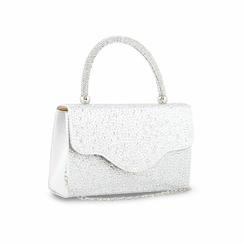 Silver Bridal Clutch P24371