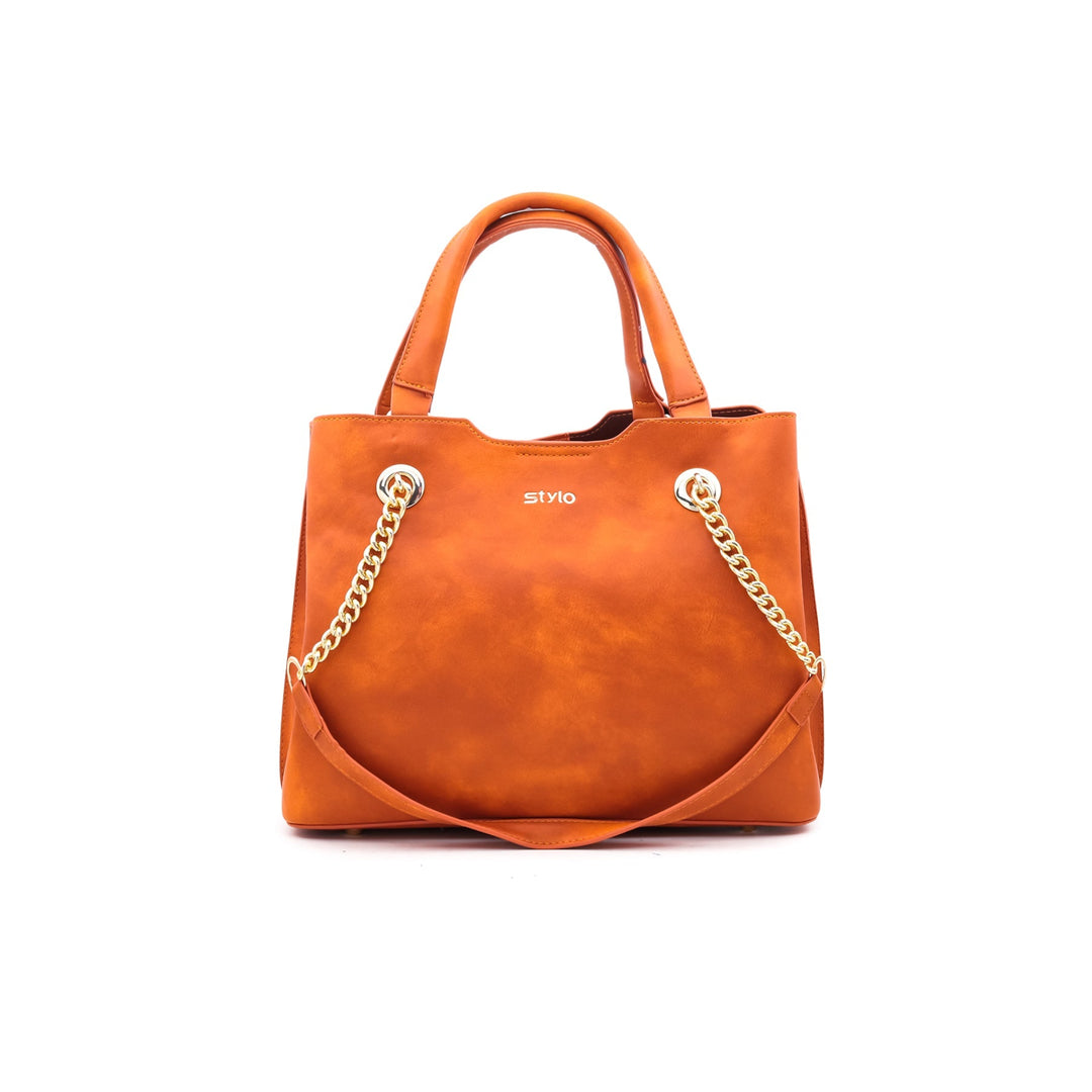 Orange Formal Hand Bag P35426