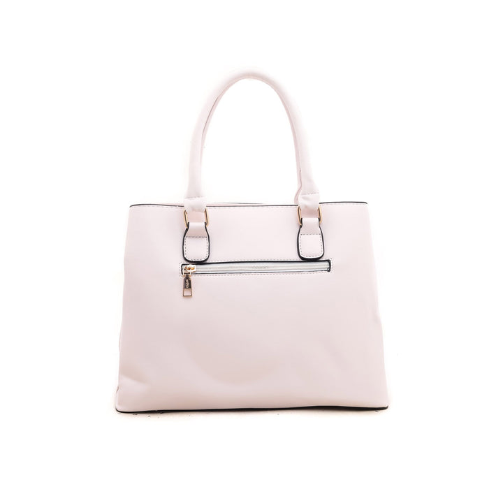 White Formal Hand Bag P35546