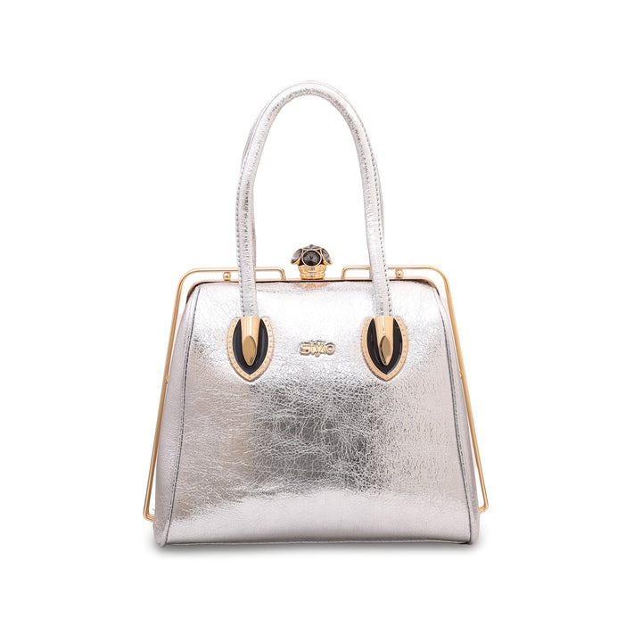 Silver Fancy Hand Bag P35829