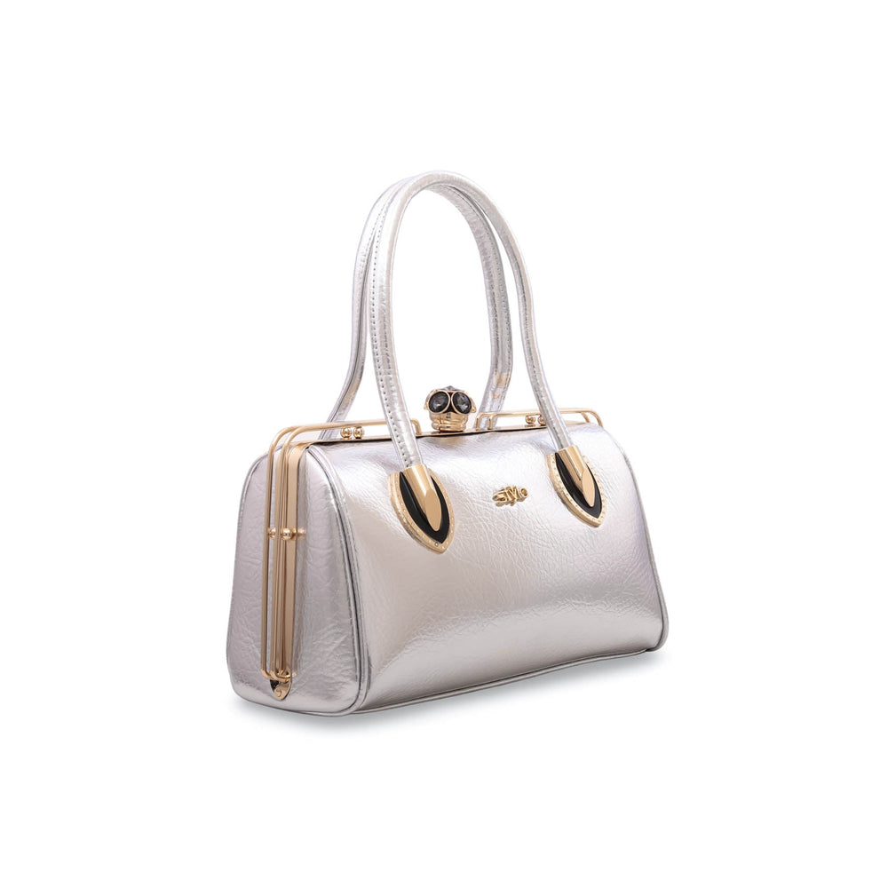 Silver Fancy Hand Bag P35830