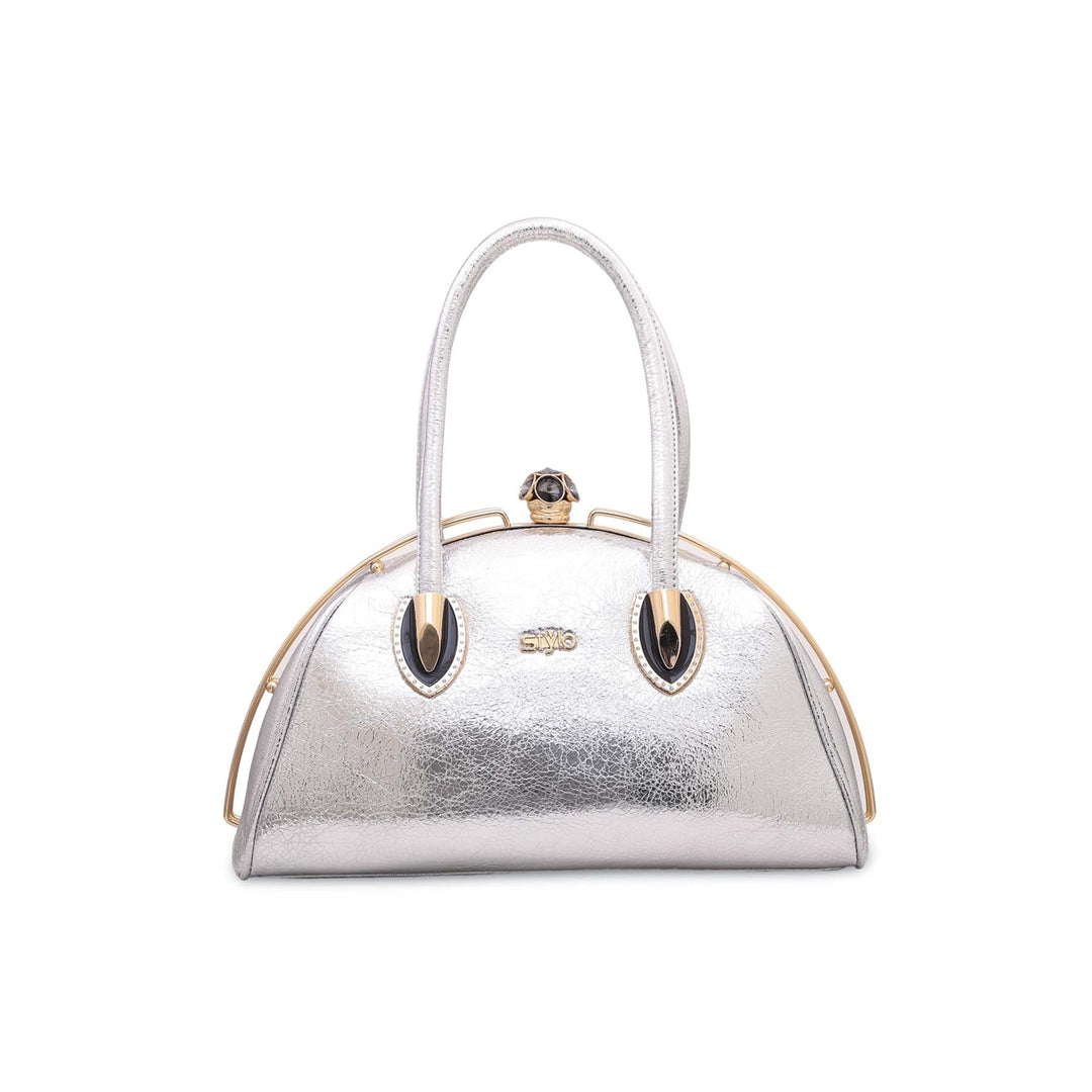 Silver Fancy Hand Bag P35830