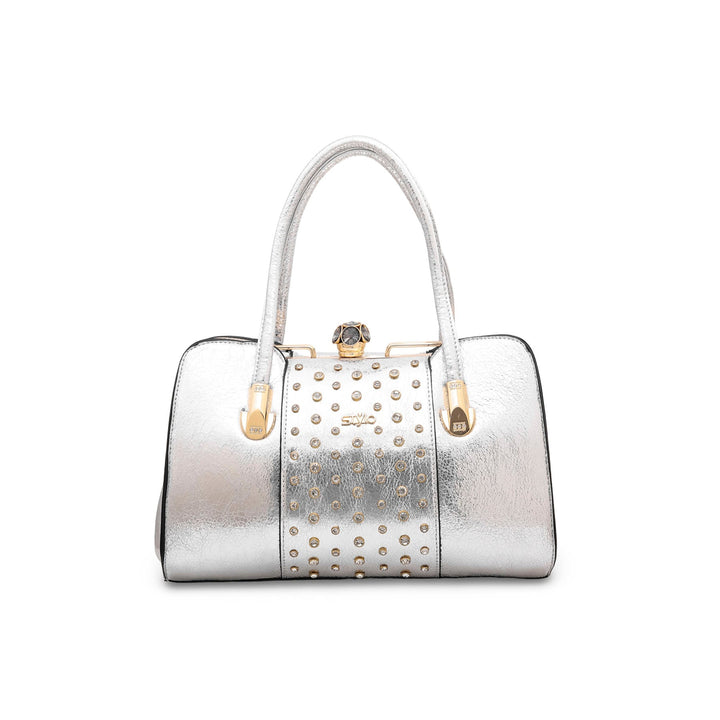 Silver Fancy Hand Bag P35832