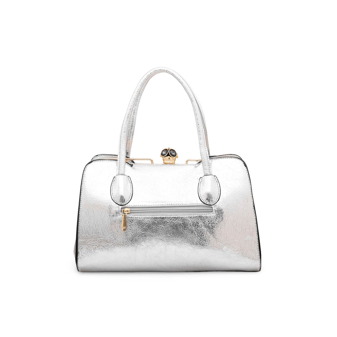 Silver Fancy Hand Bag P35832