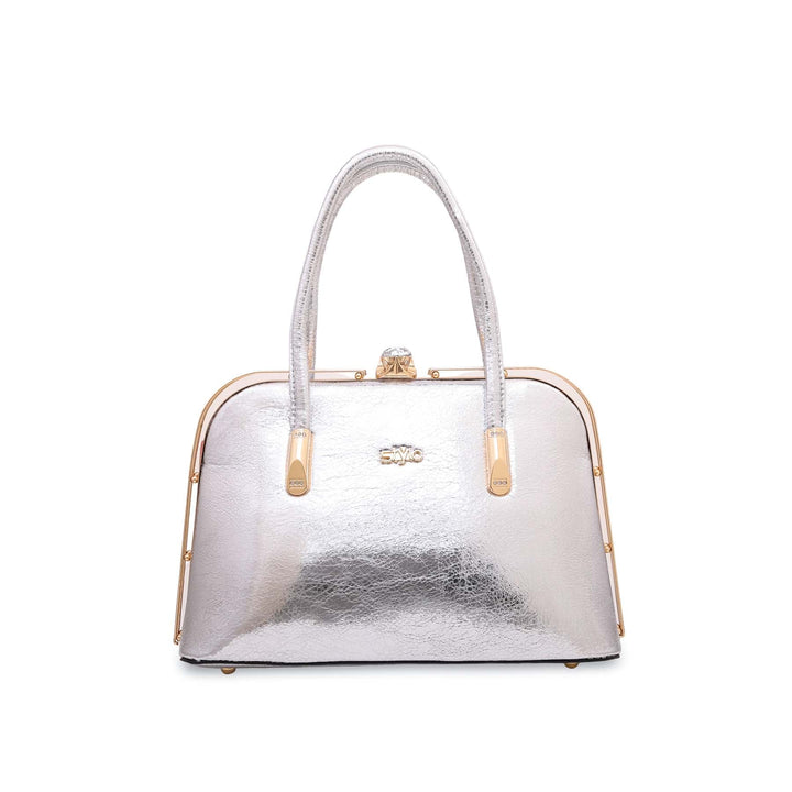 Silver Fancy Hand Bag P35833