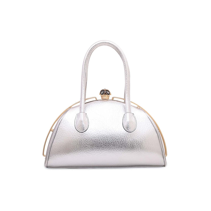 Silver Fancy Hand Bag P35836