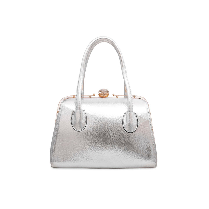 Silver Fancy Hand Bag P35837
