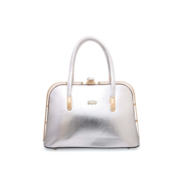 Silver Fancy Hand Bag P35839