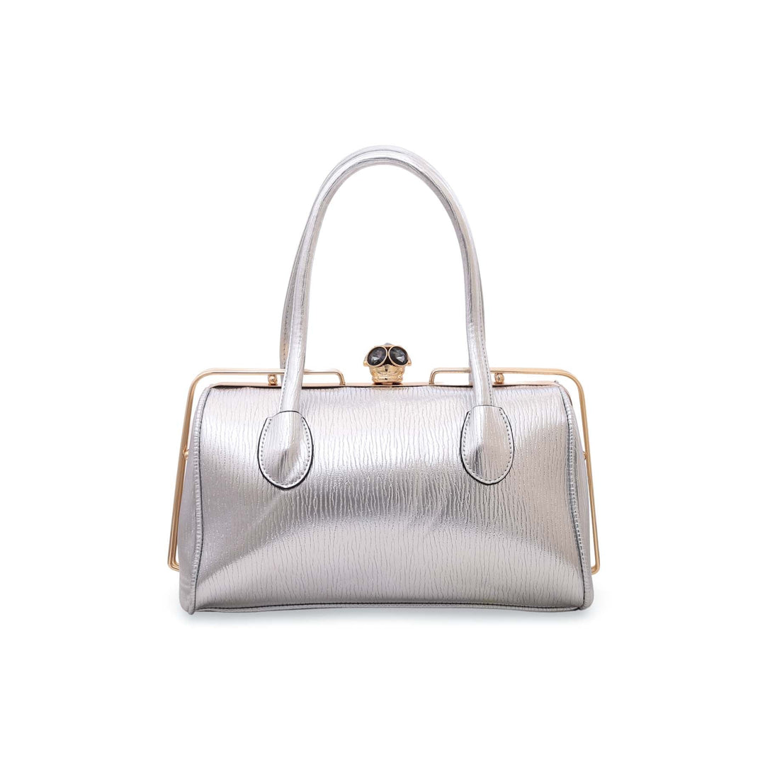 Silver Fancy Hand Bag P35840