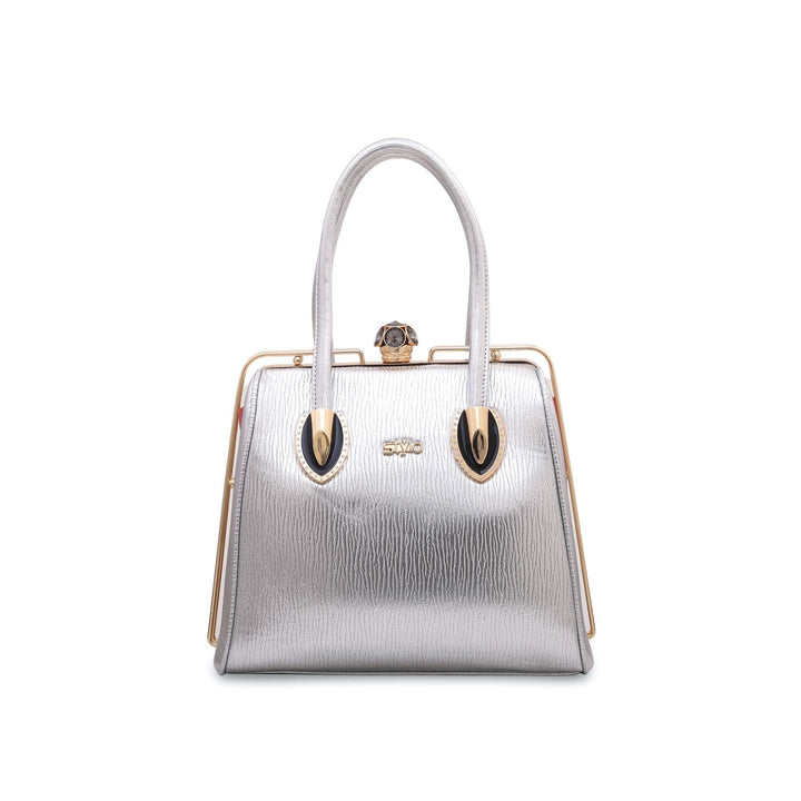 Silver Fancy Hand Bag P35841