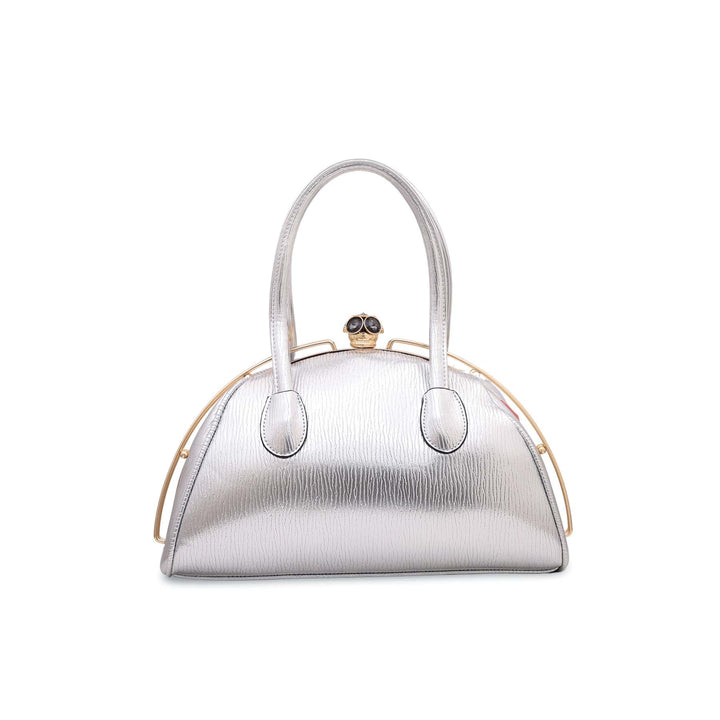 Silver Fancy Hand Bag P35842