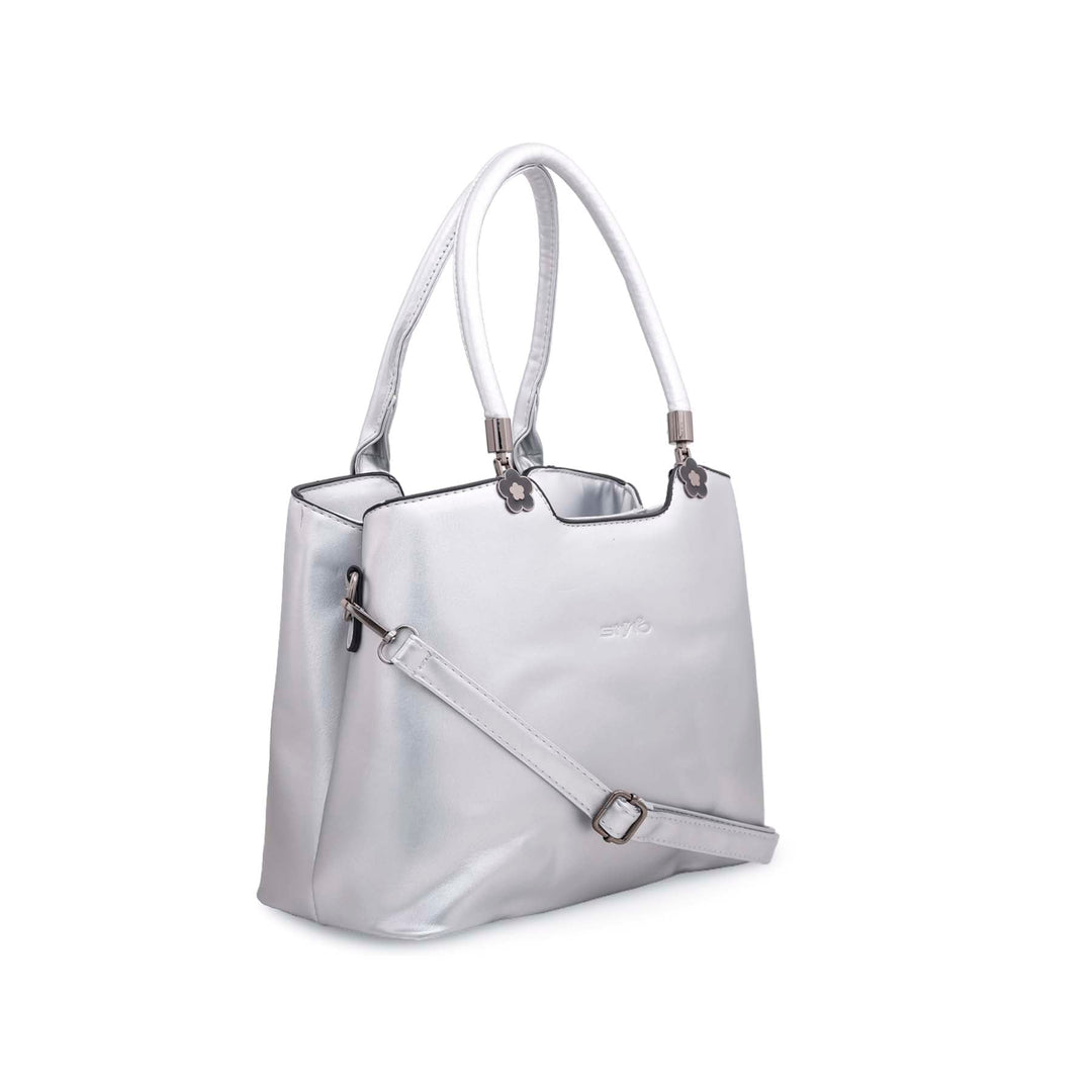 Silver Formal Hand Bags P35874