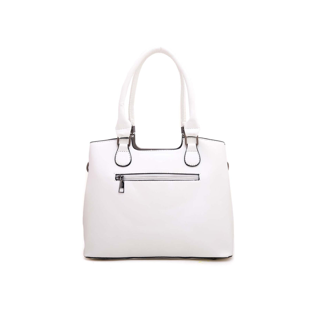 White Formal Hand Bag P35880