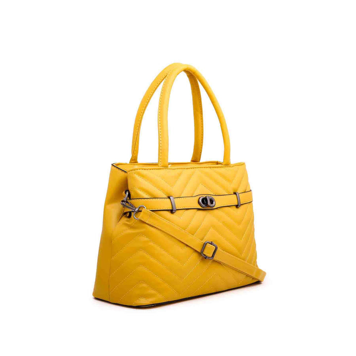 Mustard Formal Hand Bag P35885