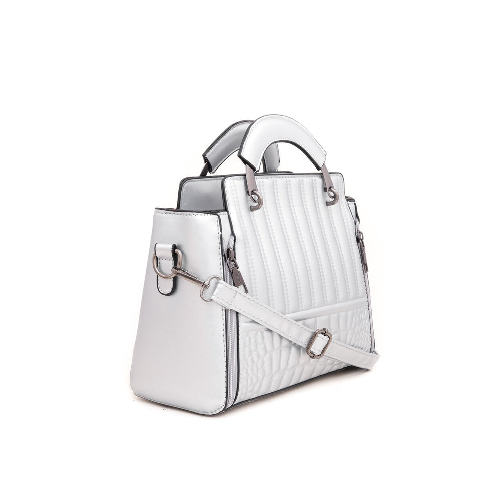 Silver Formal Hand Bag P35894