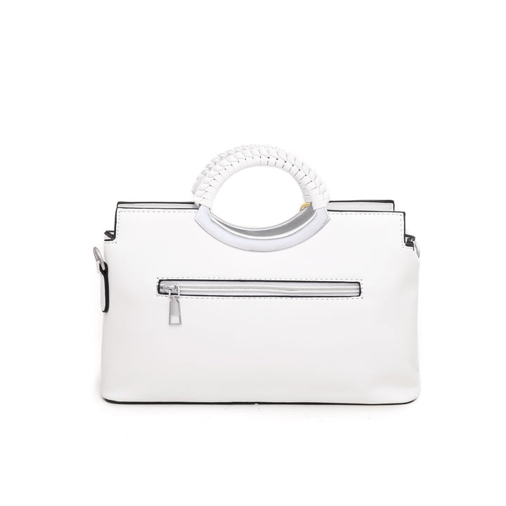 White Formal Hand Bag P35901