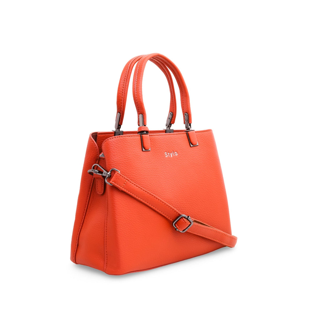 Orange Formal Hand Bag P35959