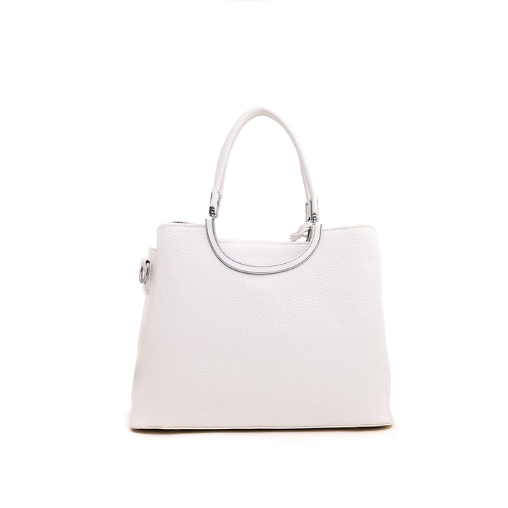 White Formal Hand Bag P35960