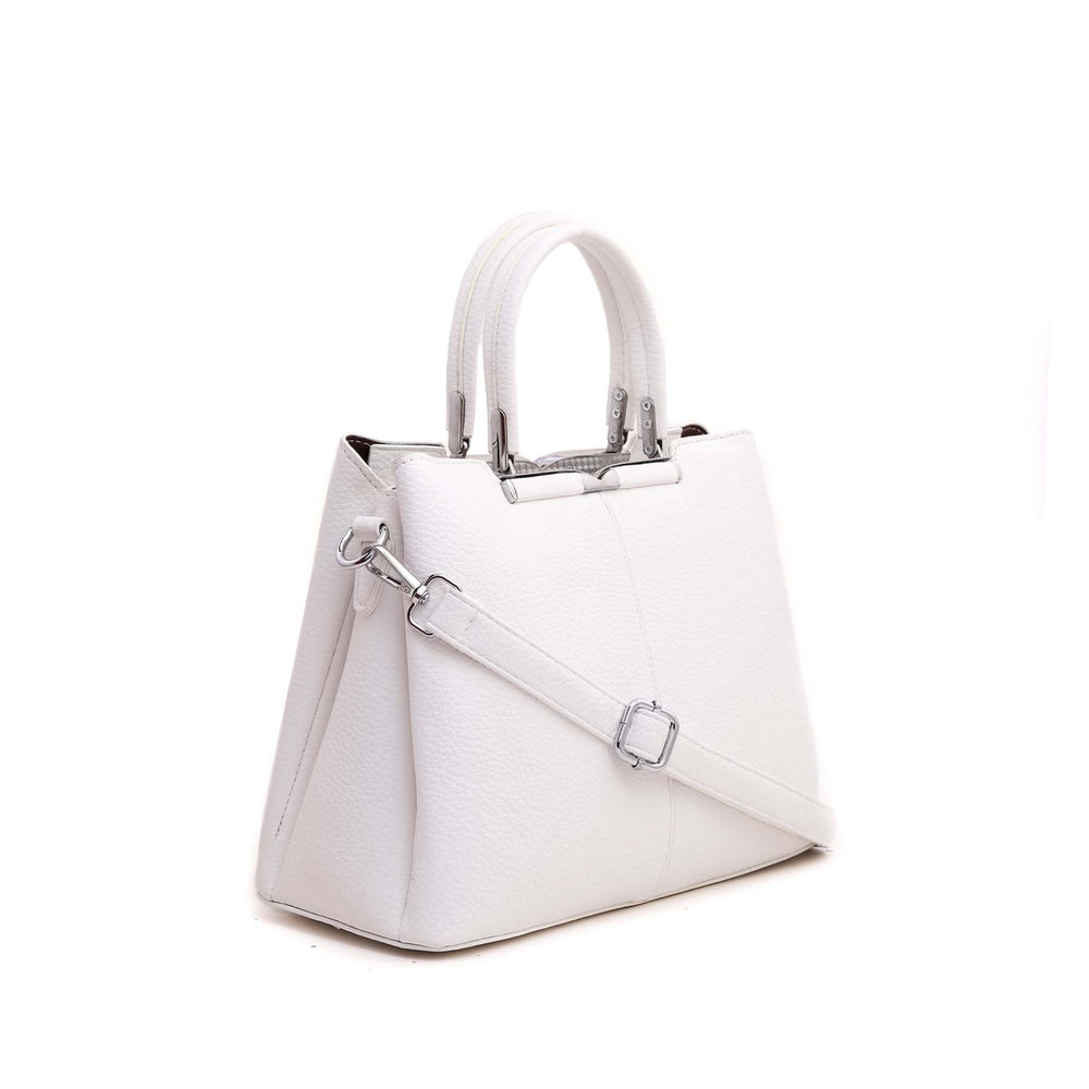 White Formal Hand Bag P35973