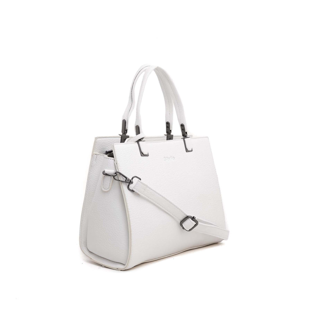 White Formal Hand Bag P35974