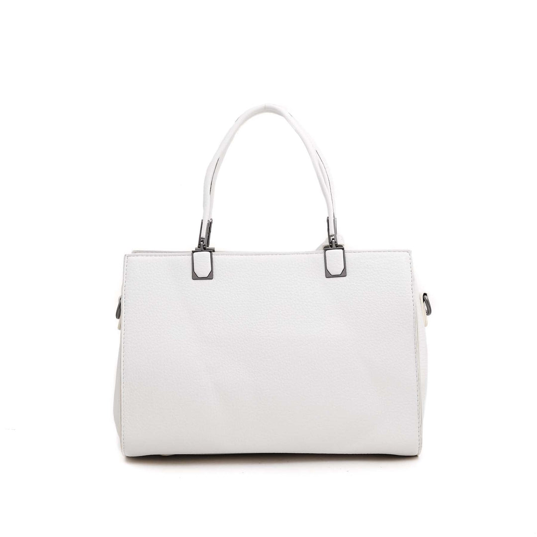 White Formal Hand Bag P35974