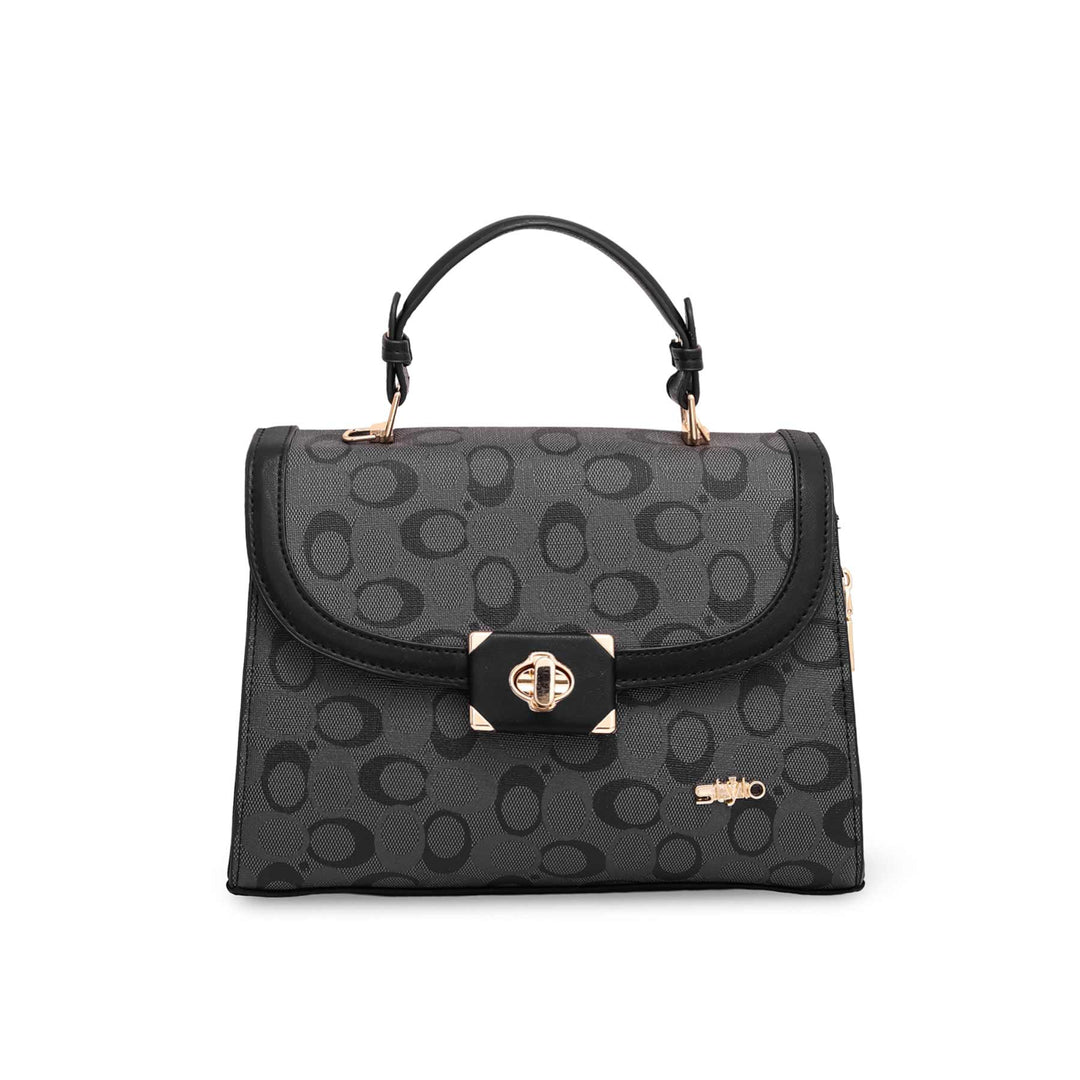 Black Formal Hand Bag P36049