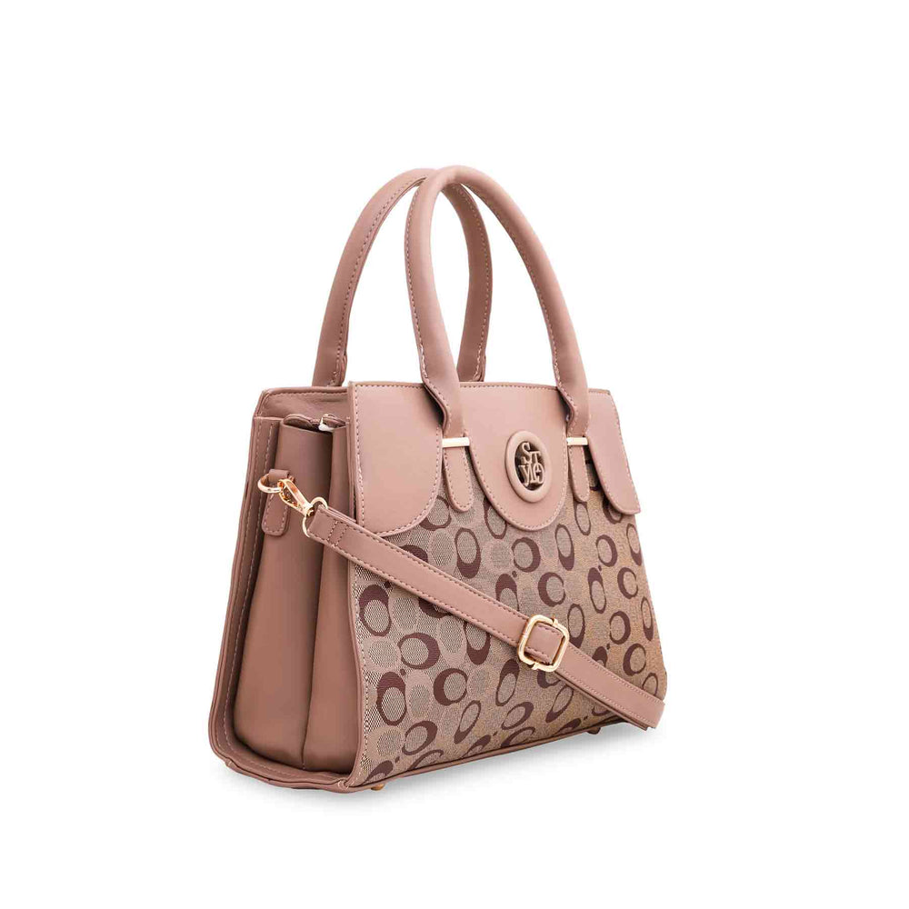 Beige Formal Hand Bag P36053