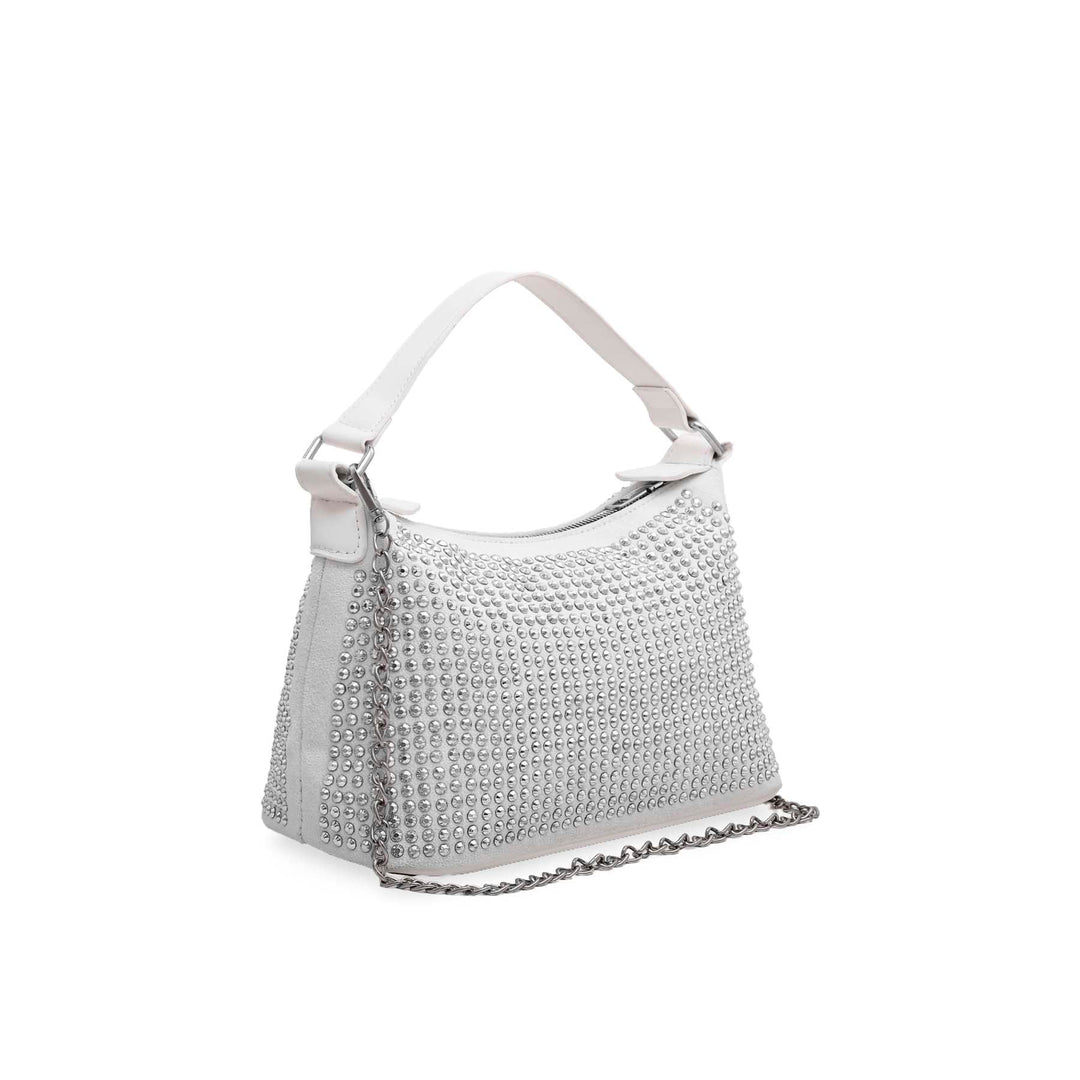 White Formal Shoulder Bag P36114