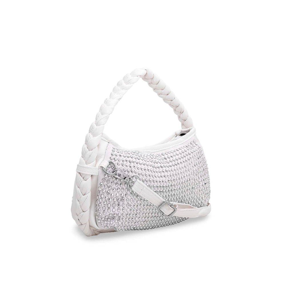 White Formal Shoulder Bag P36117