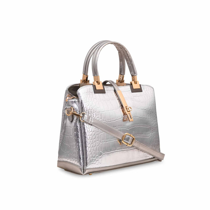 Silver Formal Hand Bag P36127