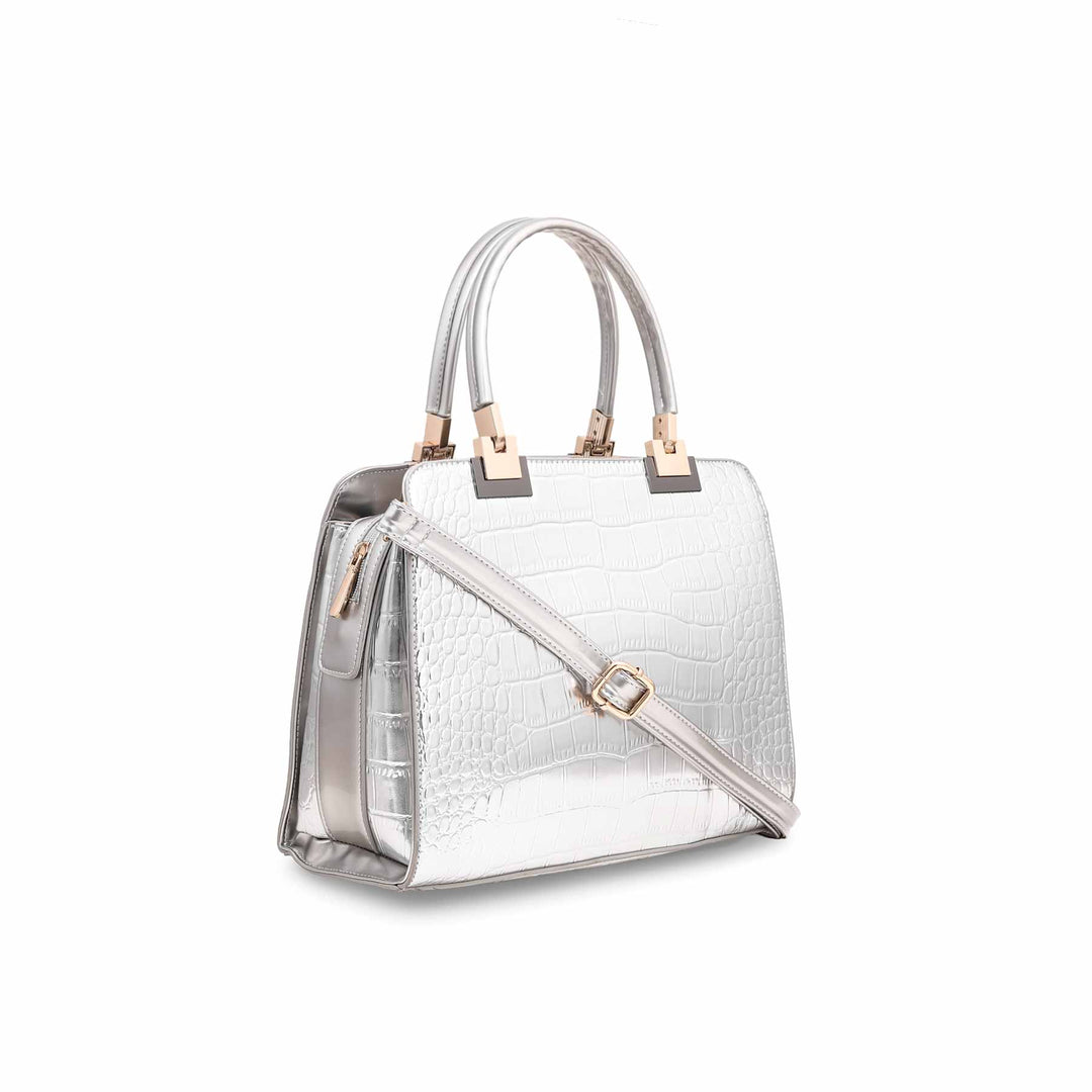 Silver Formal Hand Bag P36128