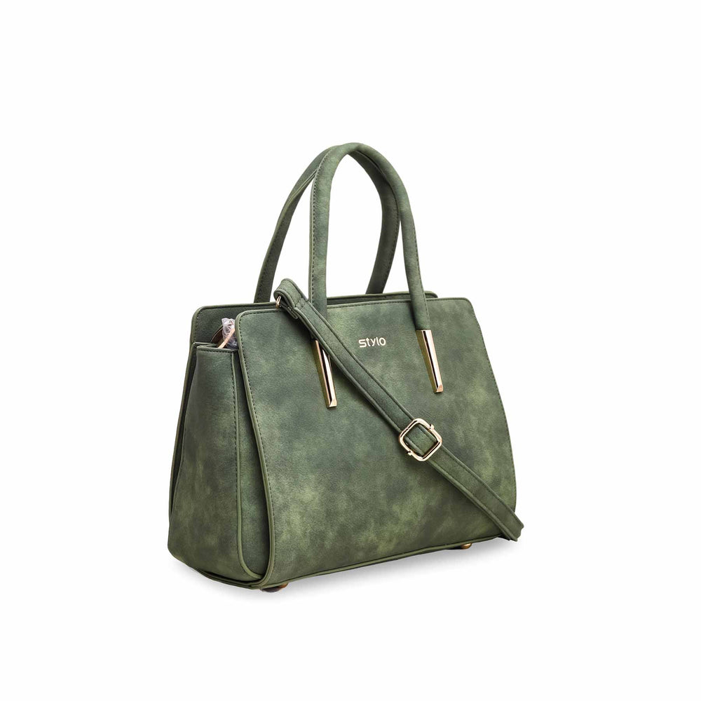 Green Formal Hand Bag P36131