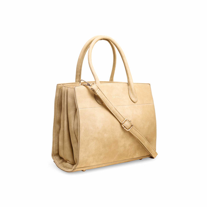 Beige Formal Hand Bag P36134