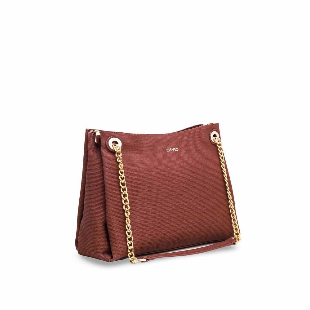 Brown Formal Hand Bag P36136