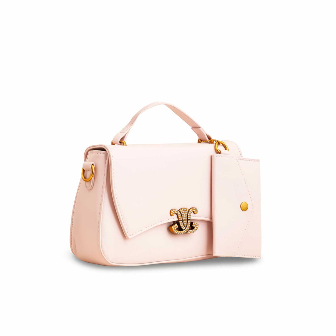 Pink Formal Shoulder Bag For Ladies P36140