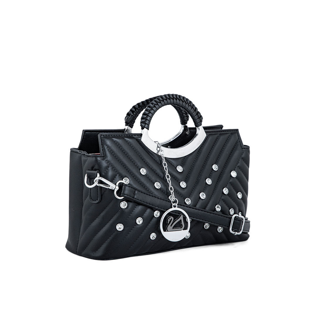 Black Formal Hand Bag P36161