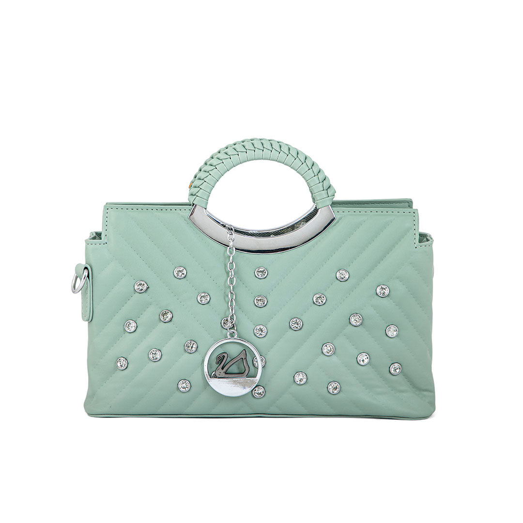 Green Formal Hand Bag P36161