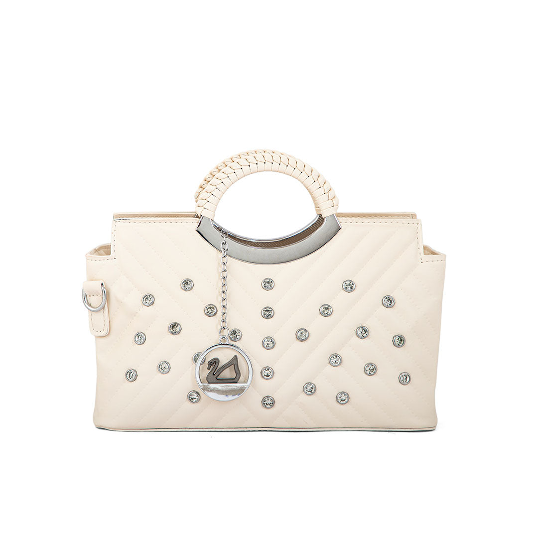 Beige Formal Hand Bag P36161