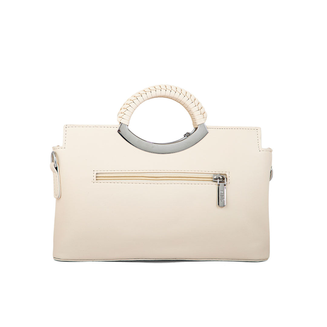 Beige Formal Hand Bag P36161