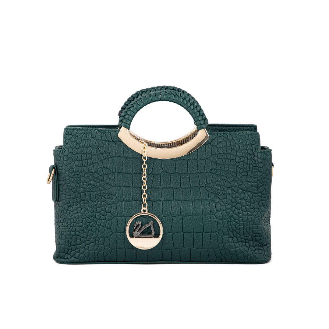 Green Formal Hand Bag P36163