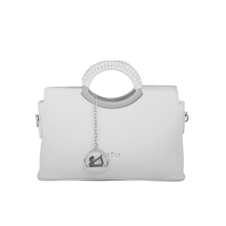 White Formal Hand Bag For Women P36165
