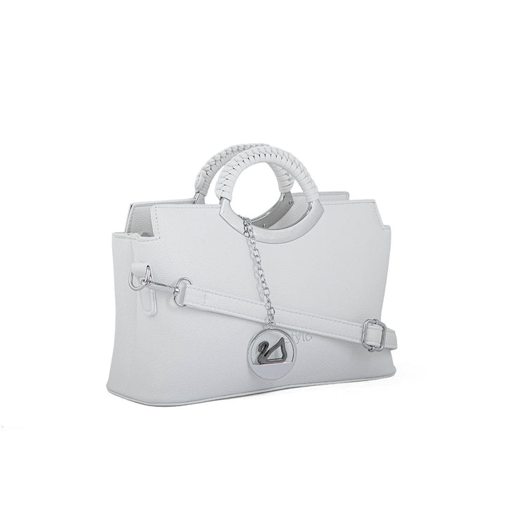White Formal Hand Bag For Women P36165