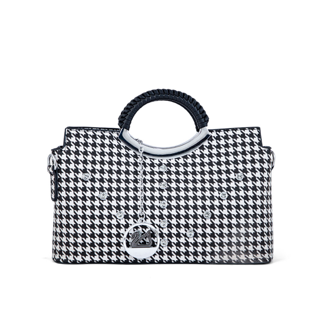 White Formal Hand Bag P36186