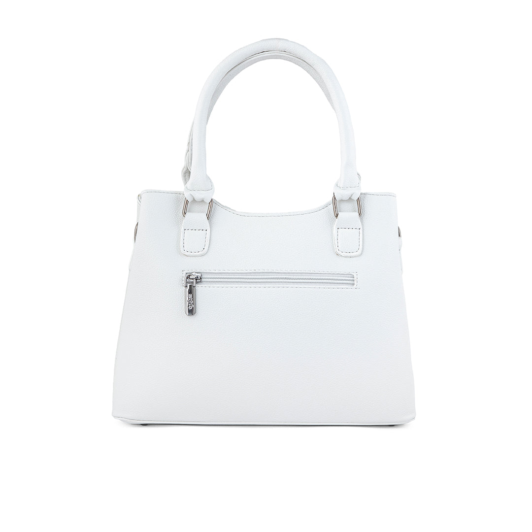 White Formal Hand Bag P36239